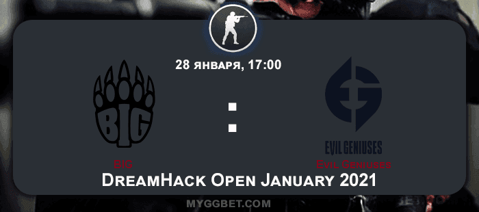 Прогноз на матч BIG vs Evil Geniuses 28 января